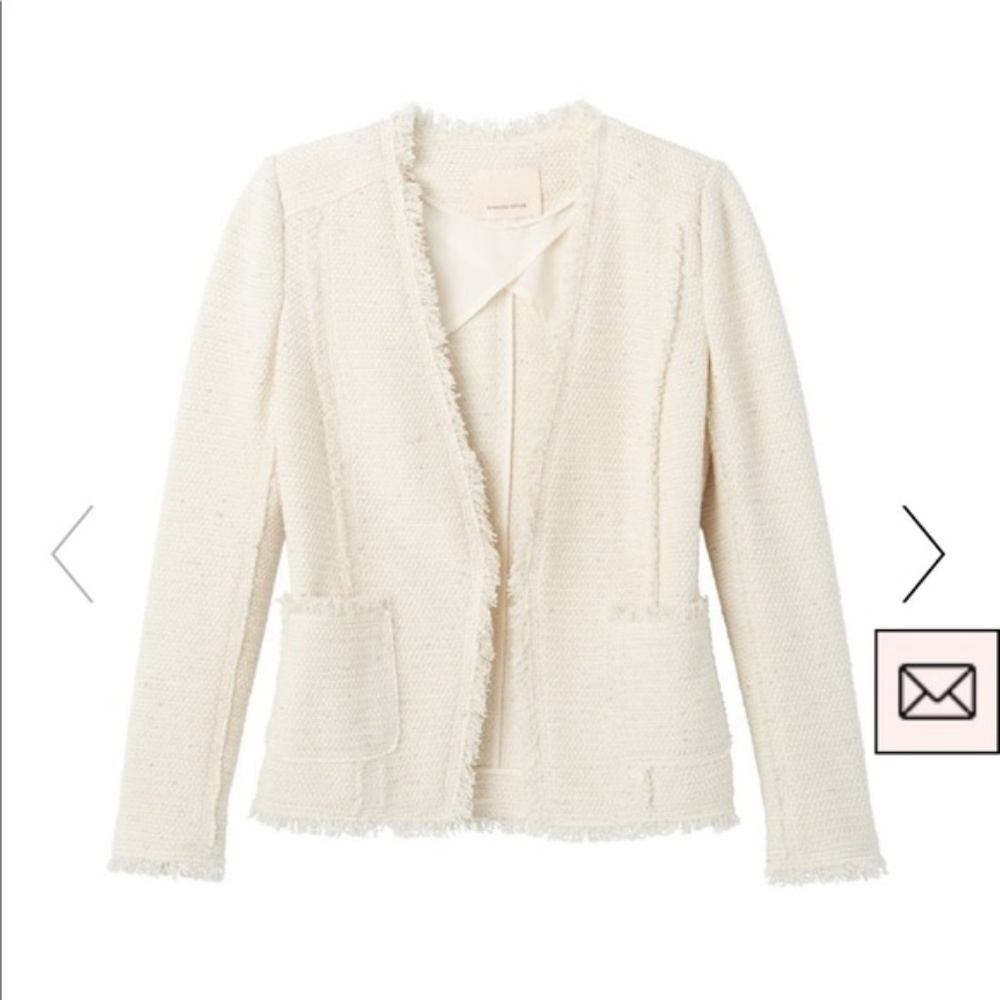 Rebecca Taylor Sparkle Stretch Blazer Size 4